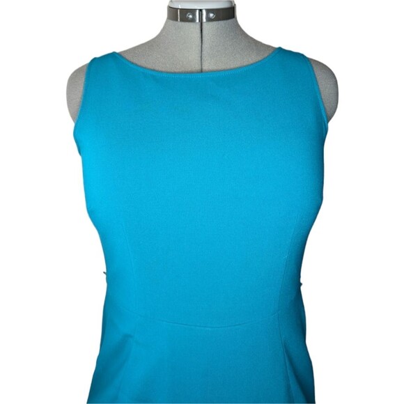 Women's Vintage Anne Klein Light Blue Sleeveless Dress with Jacket, Size 6 - Picture 8 of 10